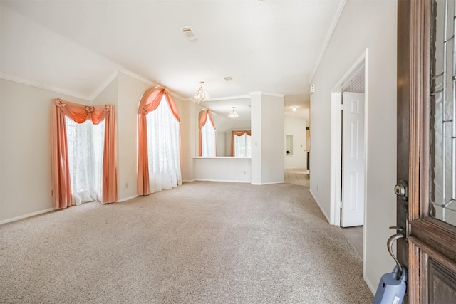 2001 Navajo Dr, Deer Park, TX 77536 - carpeted spare room with ornamental molding and baseboards