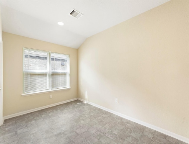 20611 Footstep Path, Katy, TX 77449 - empty room featuring lofted ceiling, baseboards, and light floors