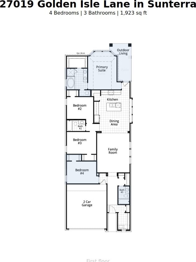 27019 Golden Isle Ln, Katy, TX 77493 - home floor plan