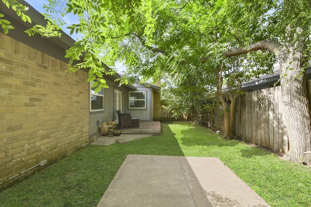 17907 Wolf Hollow Dr, Houston, TX 77084 - view of yard with a patio