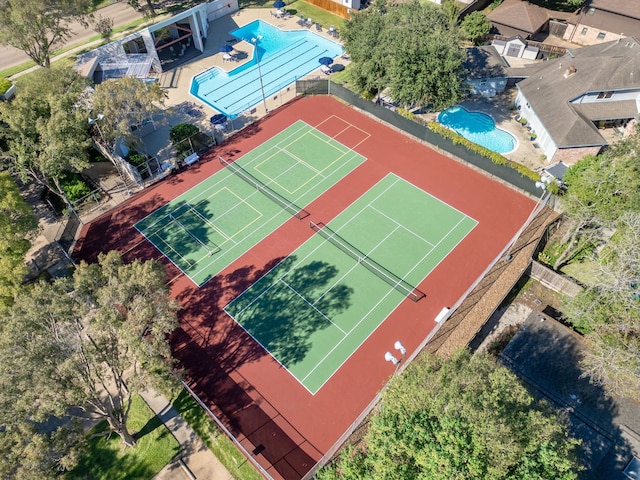 1919 Tallulah Ln, Houston, TX 77077 - bird's eye view of a pool area