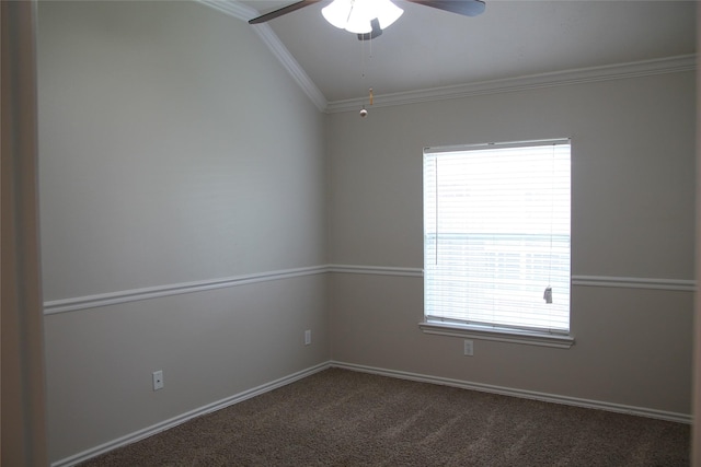22922 Still Pond Dr, Tomball, TX 77375 - unfurnished room featuring ornamental molding, ceiling fan, healthy amount of natural light, and carpet flooring