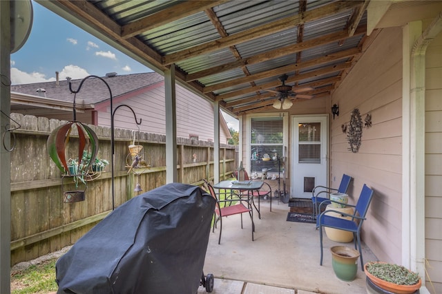 1511 Ashley Ct, Tomball, TX 77375 - view of patio with ceiling fan