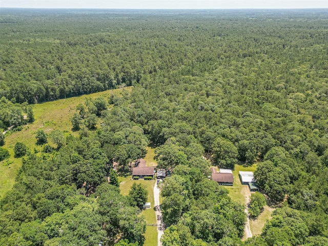 200 Little Pine Valley Rd, Cleveland, TX 77328 - aerial view of a heavily wooded area