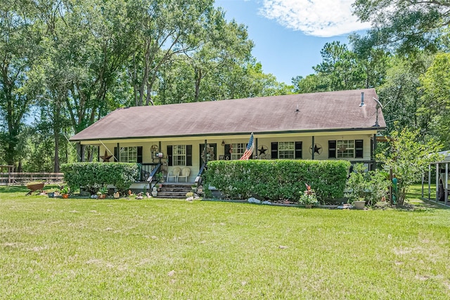 200 Little Pine Valley Rd, Cleveland, TX 77328 - ranch-style home featuring a porch