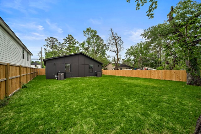 8209 Richland St A/B, Unit A/B Houston, TX 77028 - view of yard with central AC unit