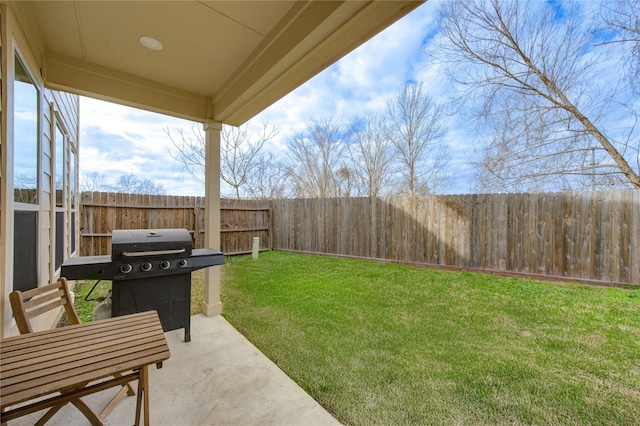 14514 Sanour Dr, Houston, TX 77084 - view of yard with a patio area