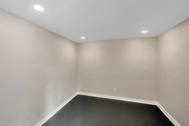2702 Fairway Dr, Sugar Land, TX 77478 - unfurnished room with baseboards and recessed lighting