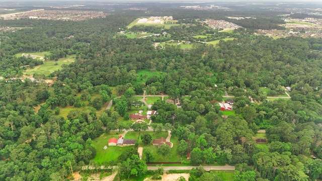 8518 Kerr Dr, Tomball, TX 77375 - aerial view of property's location featuring a forest