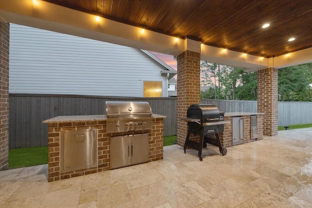 22 Hedgedale Way, Spring, TX 77389 - fenced backyard featuring area for grilling and a patio