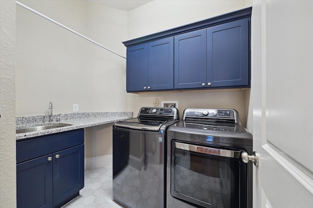 22 Hedgedale Way, Spring, TX 77389 - washroom with separate washer and dryer and cabinet space