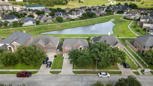 6411 St Placidia Dr, Spring, TX 77379 - aerial perspective of suburban area with a nearby body of water