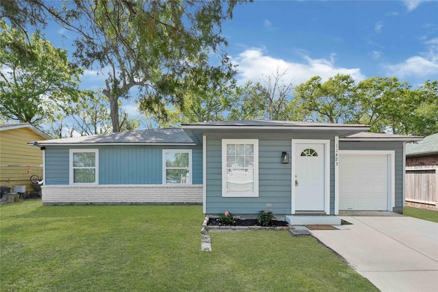 11423 Raincove Dr, Houston, TX 77016 - ranch-style house featuring driveway, a garage, and brick siding