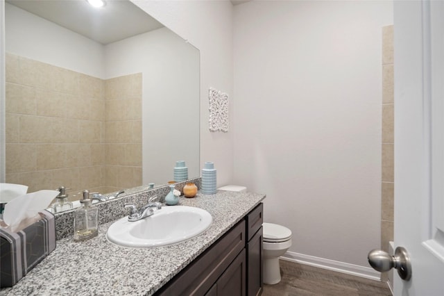 11359 White Rock Rd, Conroe, TX 77306 - bathroom featuring vanity and wood finished floors