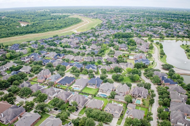 2215 Dali Ln, Missouri City, TX 77459 - aerial perspective of suburban area with a large body of water