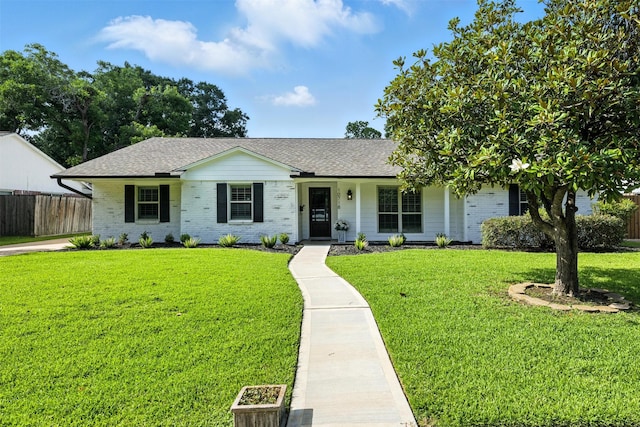 10718 Chevy Chase Dr, Houston, TX 77042 - ranch-style home featuring brick siding and a shingled roof