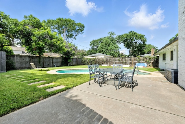 10718 Chevy Chase Dr, Houston, TX 77042 - fenced backyard with a patio area
