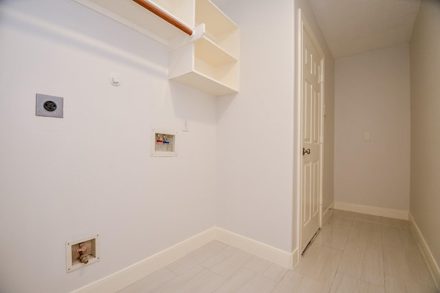 6402 Amelia Springs Dr, Spring, TX 77379 - washroom featuring hookup for an electric dryer, hookup for a washing machine, baseboards, and gas dryer hookup