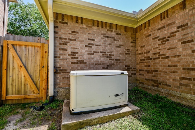 6402 Amelia Springs Dr, Spring, TX 77379 - exterior view of a power unit and brick siding