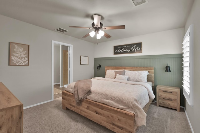 1887 Brushy Cedar Dr, Conroe, TX 77301 - carpeted bedroom featuring a ceiling fan and baseboards