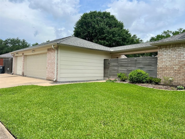 16418 Crawford St, Jersey Village, TX 77040 - view of side of property with brick siding and roof with shingles