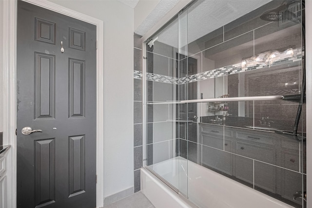 16418 Crawford St, Jersey Village, TX 77040 - full bath with combined bath / shower with glass door and baseboards