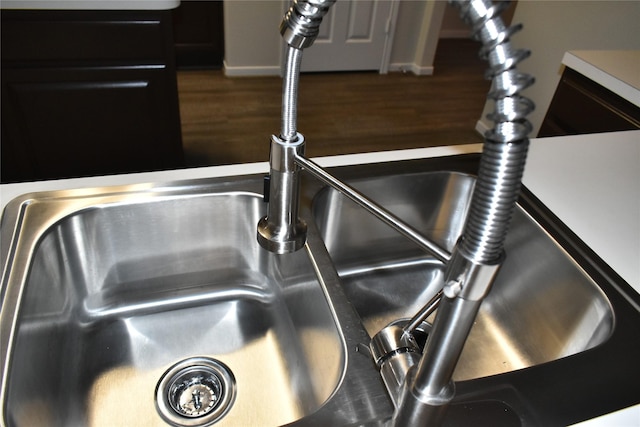 11111 Sprucedale Ct, Houston, TX 77070 - kitchen view of a sink and wood finished floors