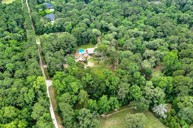 22827 Edward Ln, Tomball, TX 77377 - aerial view of property's location with a forest and property boundaries highlighted