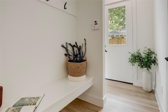 311 Marcella St Unit A, Houston, TX 77091 - mudroom with light wood-style floors and baseboards