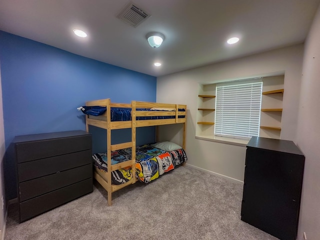 3426 Wuthering Heights Dr, Houston, TX 77045 - carpeted bedroom with baseboards and recessed lighting
