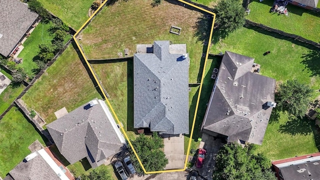 18206 Eton Ridge Ct, Richmond, TX 77407 - aerial view of residential area with property boundaries highlighted