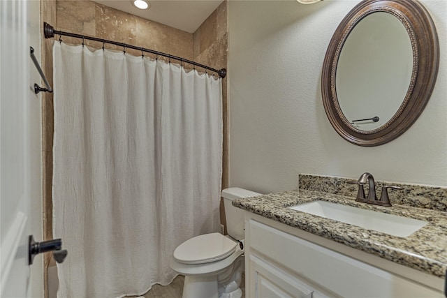 11 Hillsborough Dr E, Montgomery, TX 77356 - full bathroom with vanity, toilet, and curtained shower