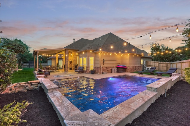 11 Hillsborough Dr E, Montgomery, TX 77356 - view of pool featuring a fenced backyard and a patio