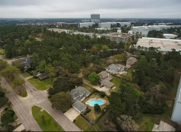 11219 Lorton Dr, Houston, TX 77070 - aerial overview of property's location with a pool
