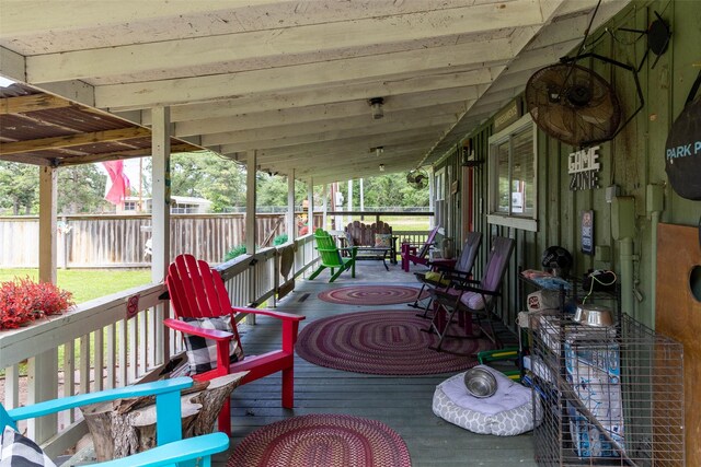 712 Birch Hollow Dr, Somerville, TX 77879 - view of wooden porch