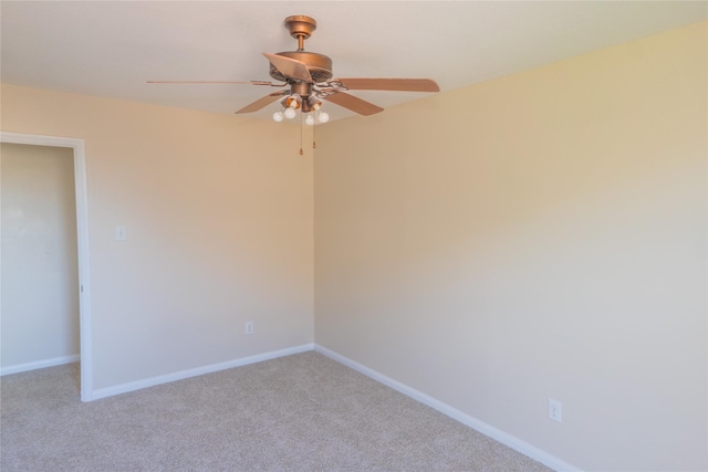 5123 Harbor Palm Dr, Rosenberg, TX 77469 - carpeted spare room featuring a ceiling fan and baseboards