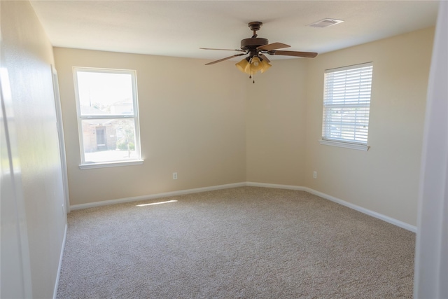 5123 Harbor Palm Dr, Rosenberg, TX 77469 - carpeted spare room featuring a ceiling fan and baseboards