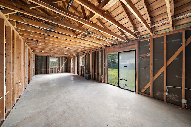 7819 Edgeway Dr, Houston, TX 77055 - miscellaneous room featuring unfinished concrete flooring