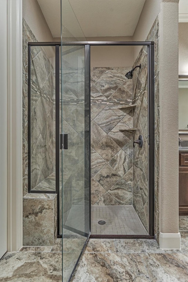 114 Cedar Brush Ct, Montgomery, TX 77316 - bathroom with a stall shower