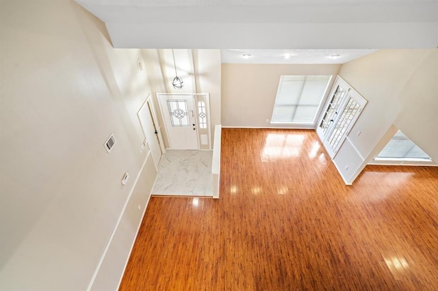 21102 Marcin Dr, Spring, TX 77388 - entryway featuring baseboards, wood finished floors, and french doors
