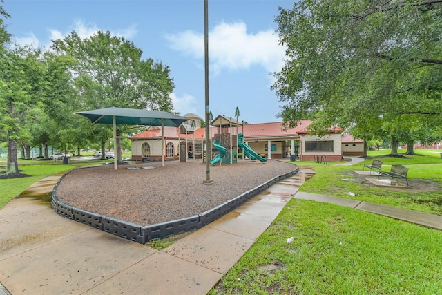 11510 Amber Canyon Dr, Houston, TX 77095 - community playground with a yard