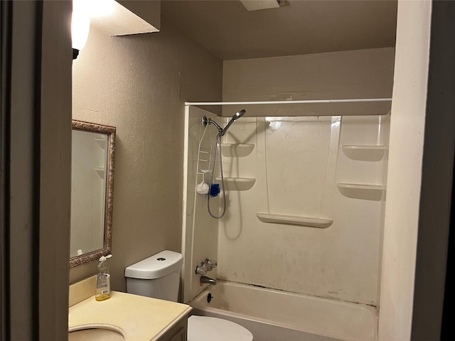 7727 Log Hollow Dr, Houston, TX 77040 - full bathroom with toilet, bathtub / shower combination, and vanity