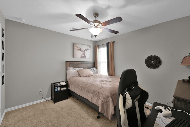 138 Verismo Ct, Montgomery, TX 77316 - bedroom featuring light colored carpet and a ceiling fan