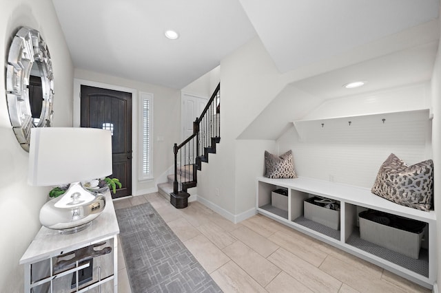 10812 Kyler Oaks Pl, Houston, TX 77043 - mudroom featuring recessed lighting and baseboards