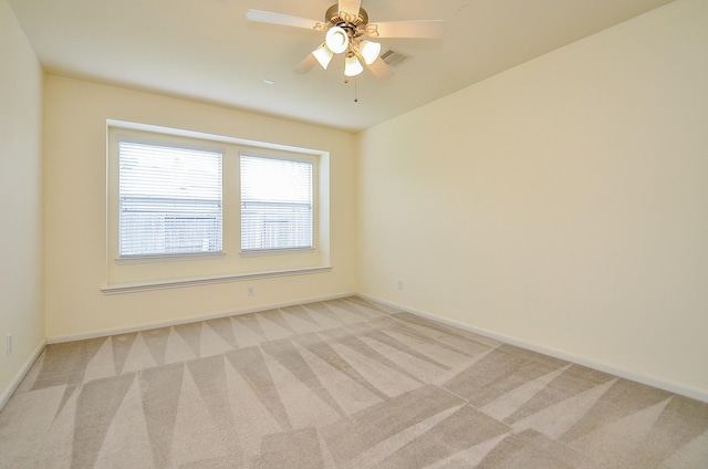 25314 Sandy Trace Ln, Katy, TX 77494 - spare room with light colored carpet and a ceiling fan