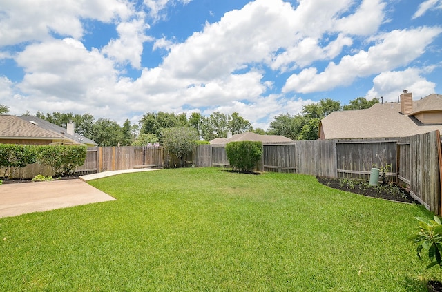 25314 Sandy Trace Ln, Katy, TX 77494 - fenced backyard featuring a patio