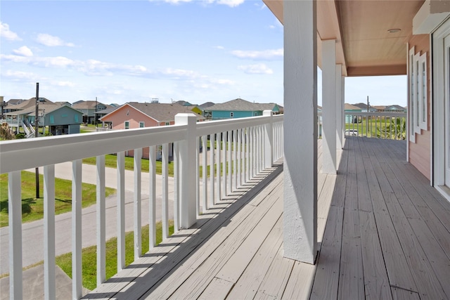 3101 Diane, Crystal Beach, TX 77650 - wooden deck with a residential view