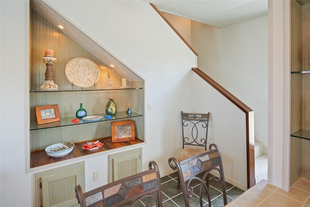 3101 Diane, Crystal Beach, TX 77650 - dining room featuring stairs and baseboards
