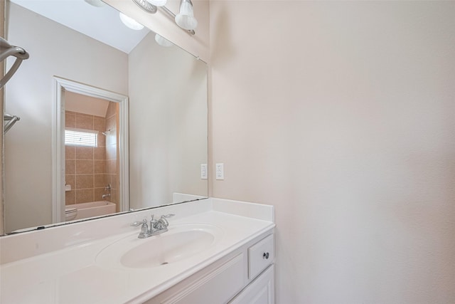 4211 Turtle Trails Ln, Sugar Land, TX 77479 - bathroom featuring vanity and bathtub / shower combination
