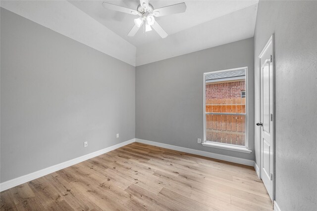 24910 Crystal Stone Ln, Katy, TX 77494 - unfurnished room with light wood-type flooring and ceiling fan